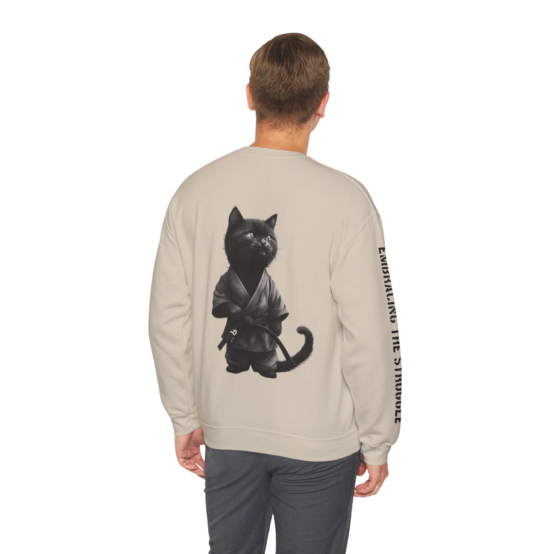 Embracing The Struggle & Cute Cat. Unisex Heavy Blend™ Crewneck Sweatshirt