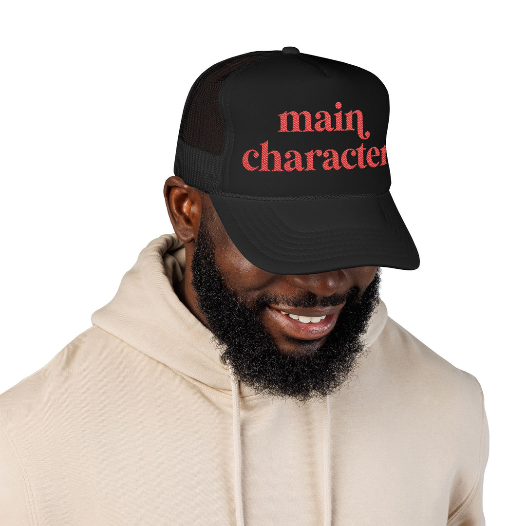 Main Character Trucker Hat –Embroidered