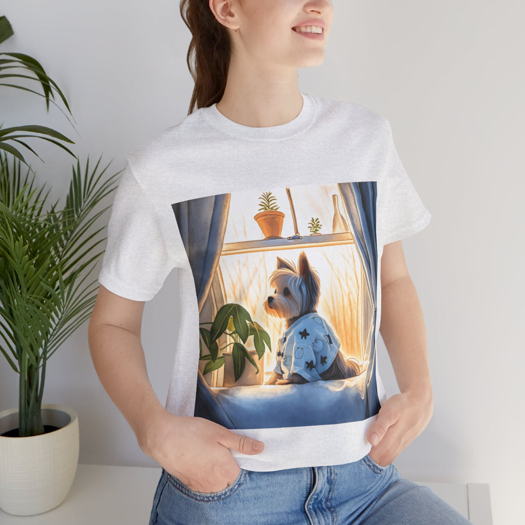 Waiting for You - Yorkie Cute Dog Tee