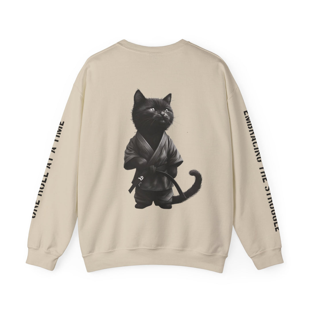 Embracing The Struggle & Cute Cat. Unisex Heavy Blend™ Crewneck Sweatshirt