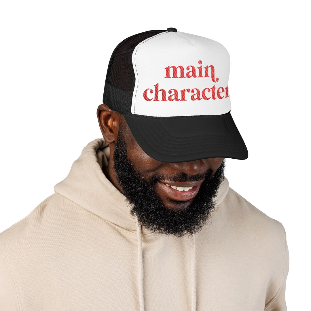 Main Character Trucker Hat –Embroidered
