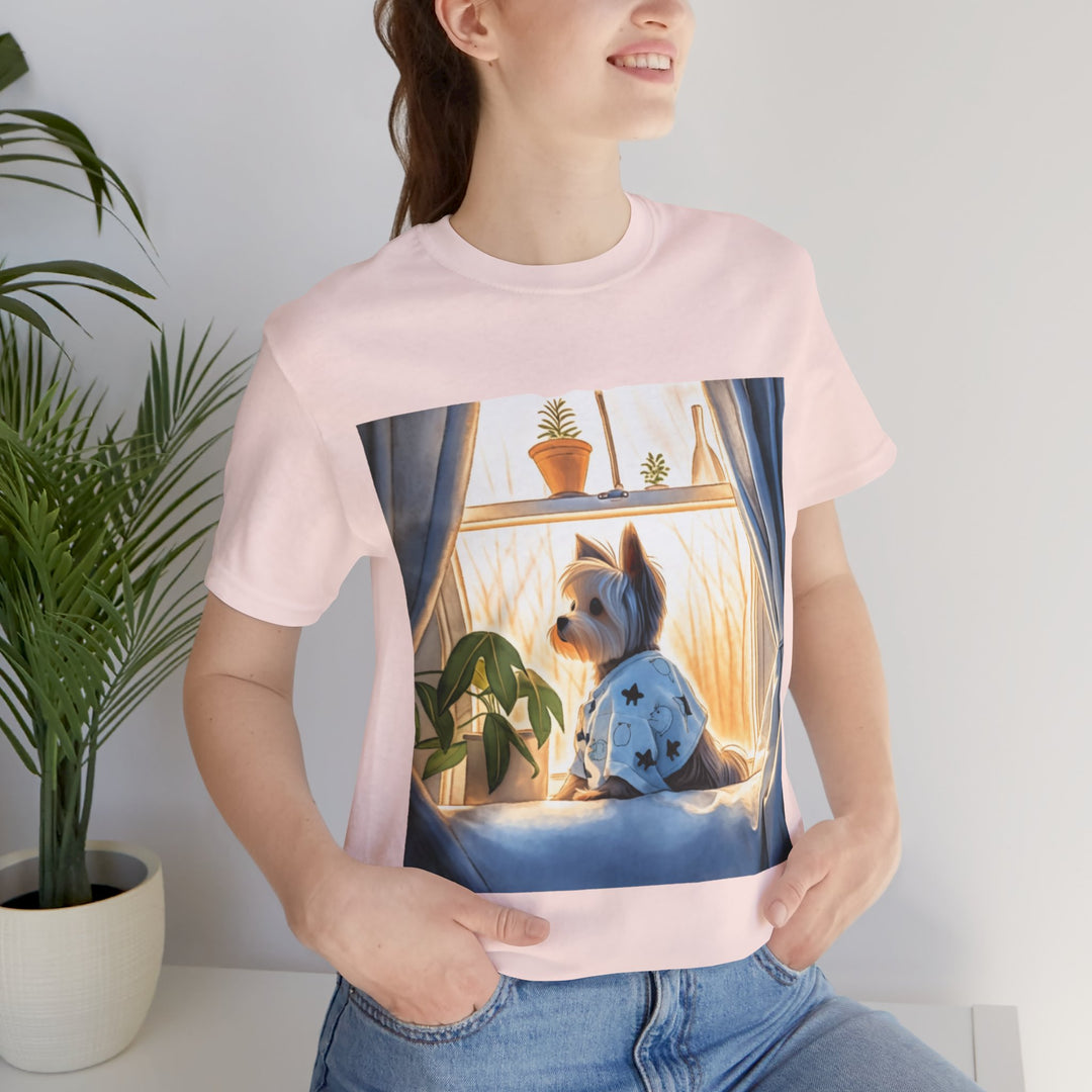 Waiting for You - Yorkie Cute Dog Tee