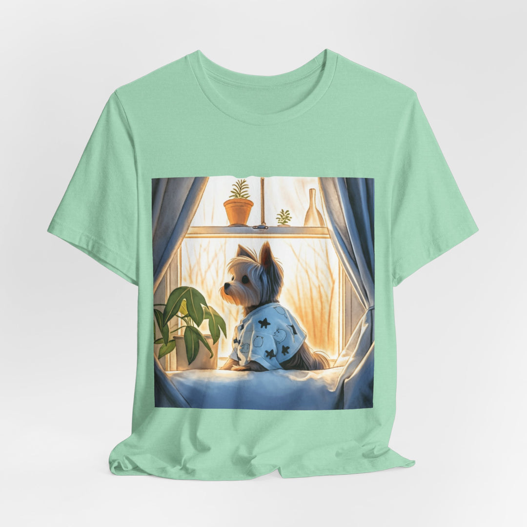 Waiting for You - Yorkie Cute Dog Tee