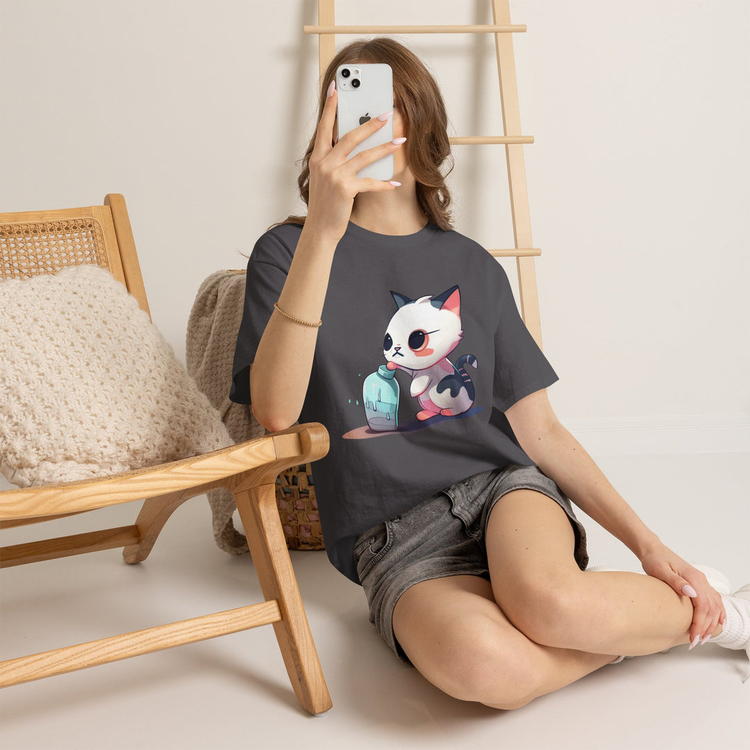 Should I Drop It? Cute Kitten Graphic Tee