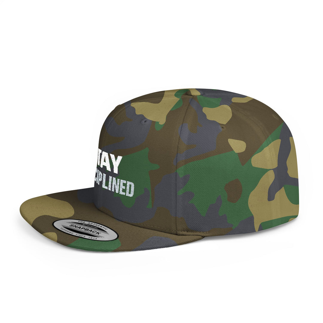 STAY DISCIPLINED. Flat Bill Snapback
