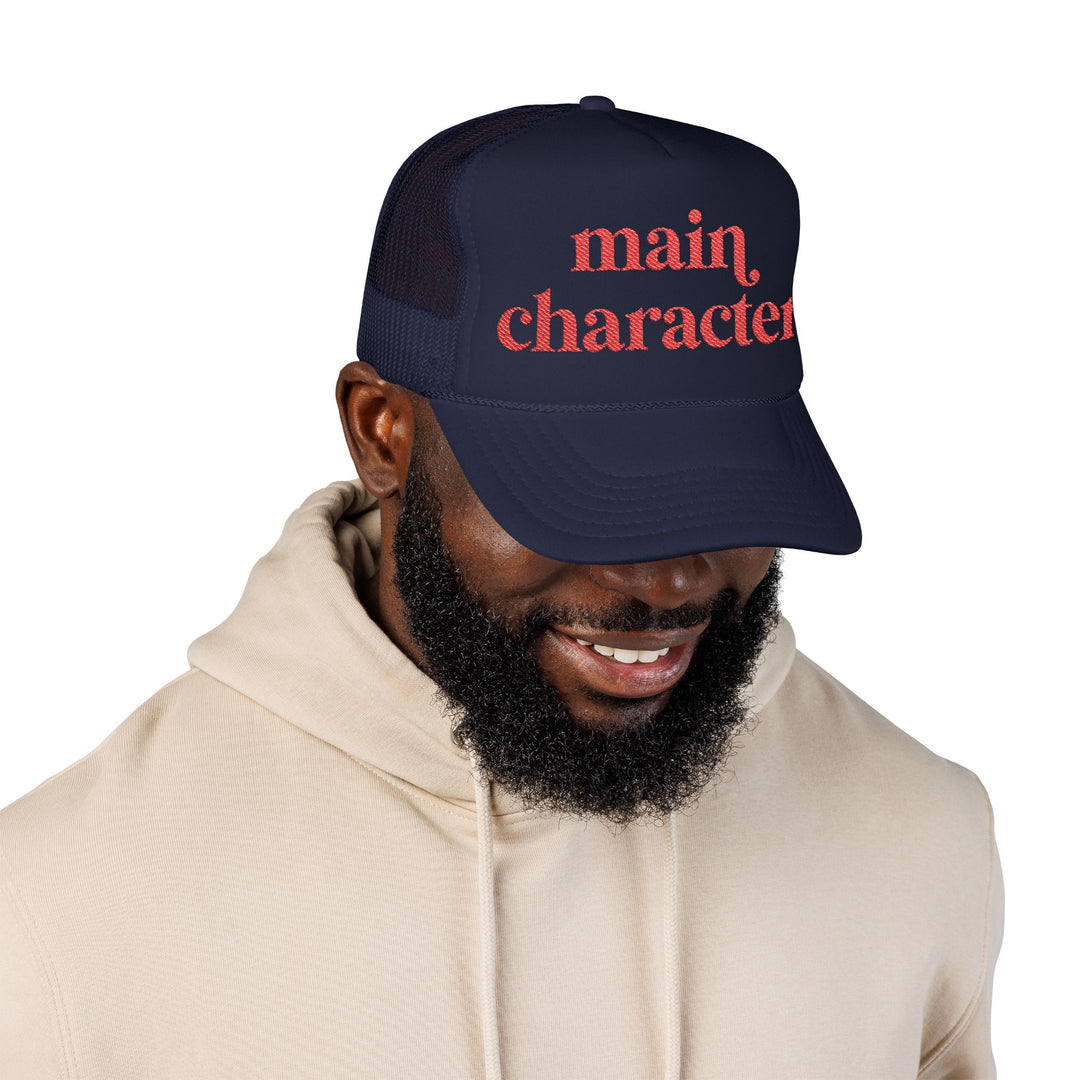 Main Character Trucker Hat –Embroidered