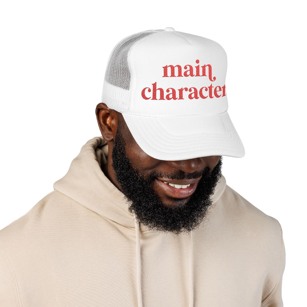 Main Character Trucker Hat –Embroidered