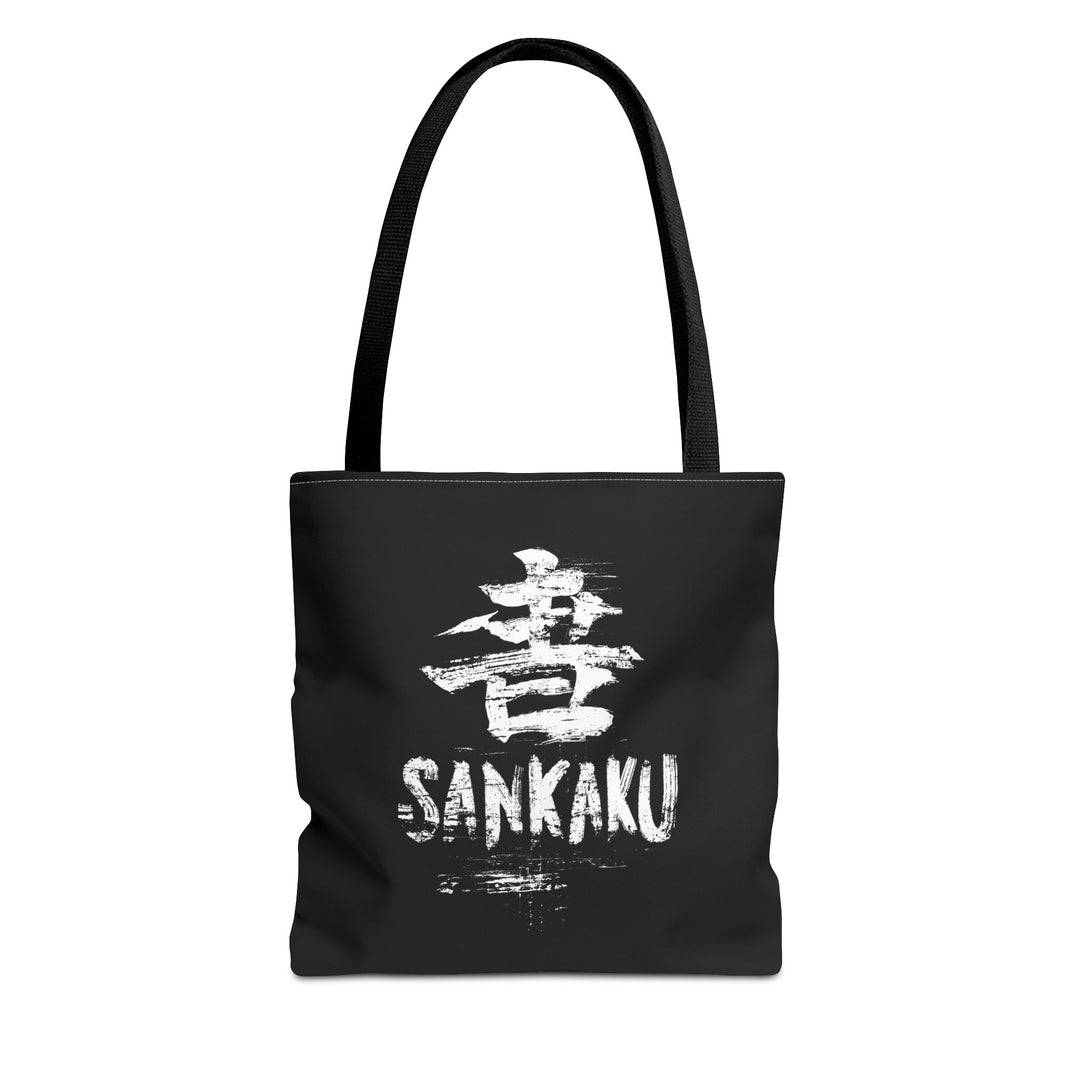 Sankaku Kanji Black Graphic Tote Bag