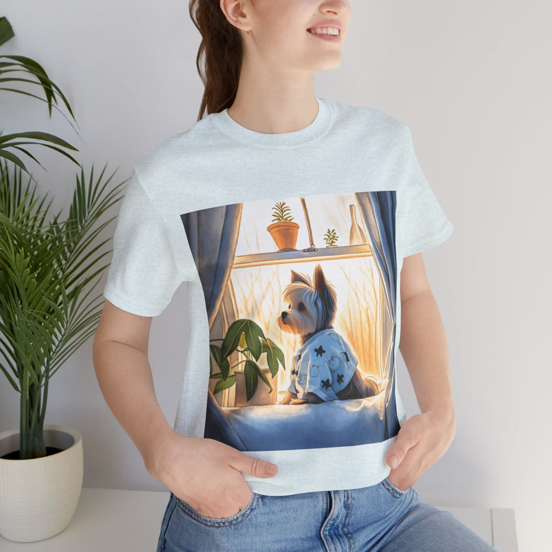 Waiting for You - Yorkie Cute Dog Tee