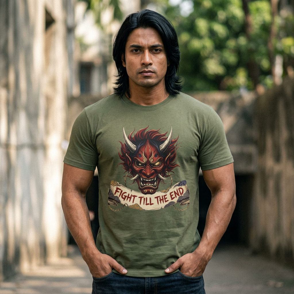 "Fight Till The End" Graphic T-Shirt
