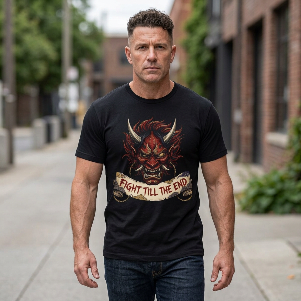 "Fight Till The End" Graphic T-Shirt
