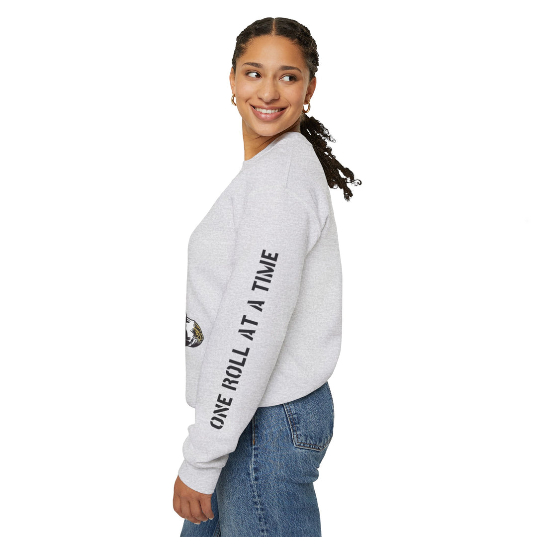 Embracing the Struggle. Adults Heavy Blend™ Crewneck Long-sleeve Sweatshirt