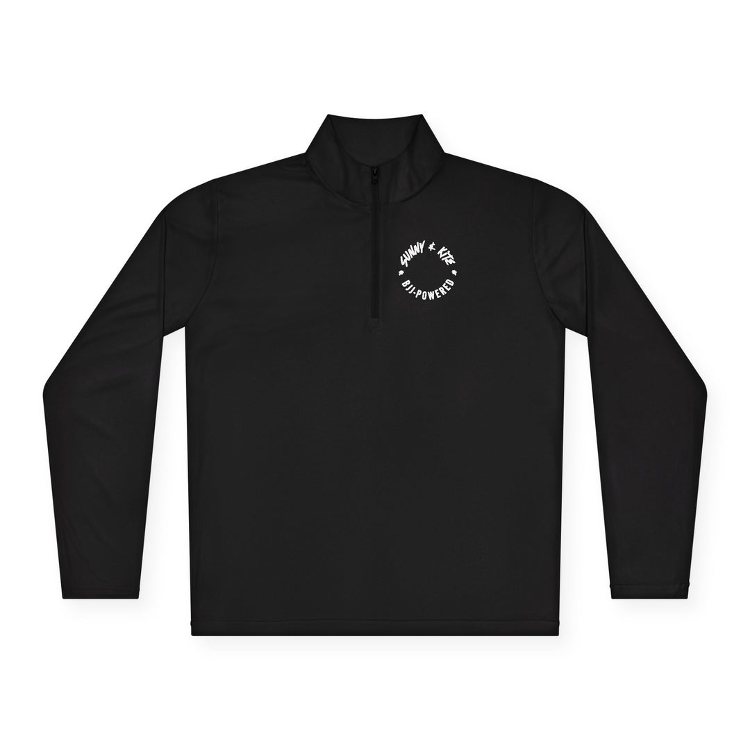Fight Until the End Skull Quarter-Zip Pullover