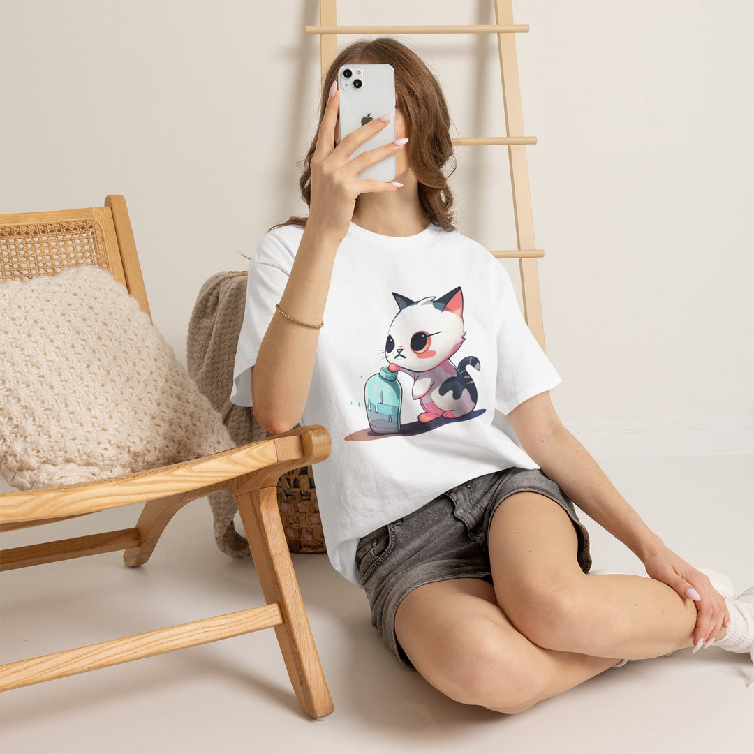 Should I Drop It? Cute Kitten Graphic Tee