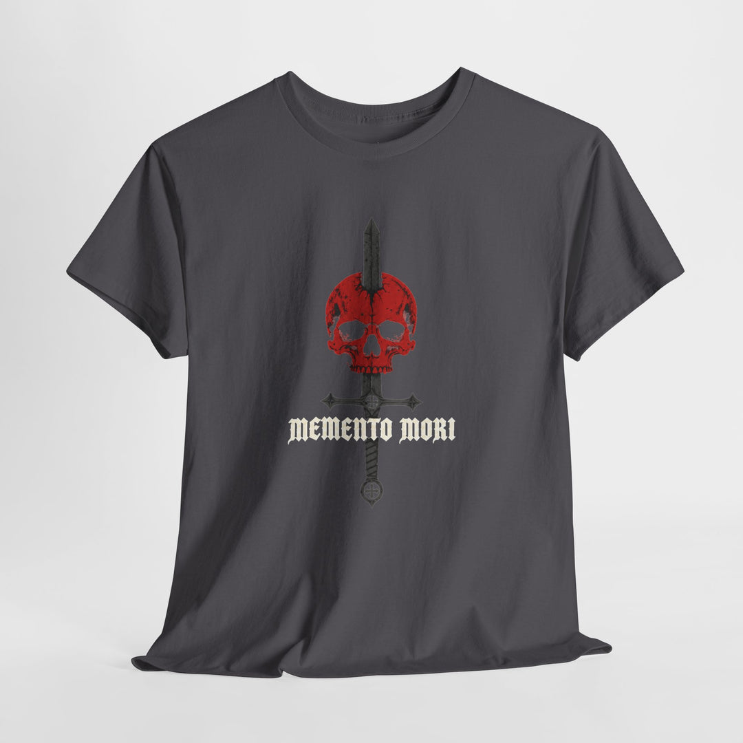 Skull & Dagger Tee — Gothic Red Skull Sword Graphic T-Shirt