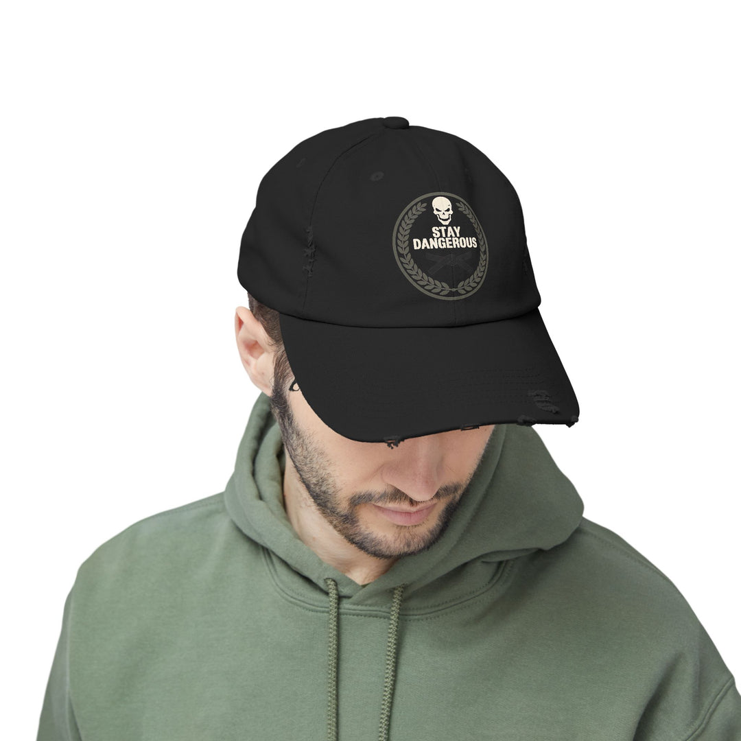 Stay Dangerous Distressed Cap