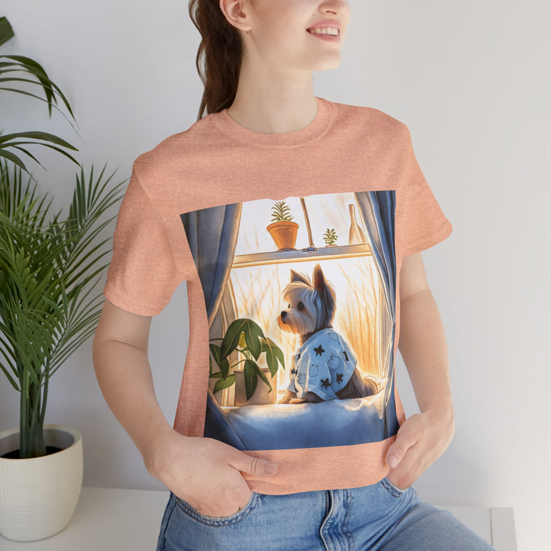 Waiting for You - Yorkie Cute Dog Tee