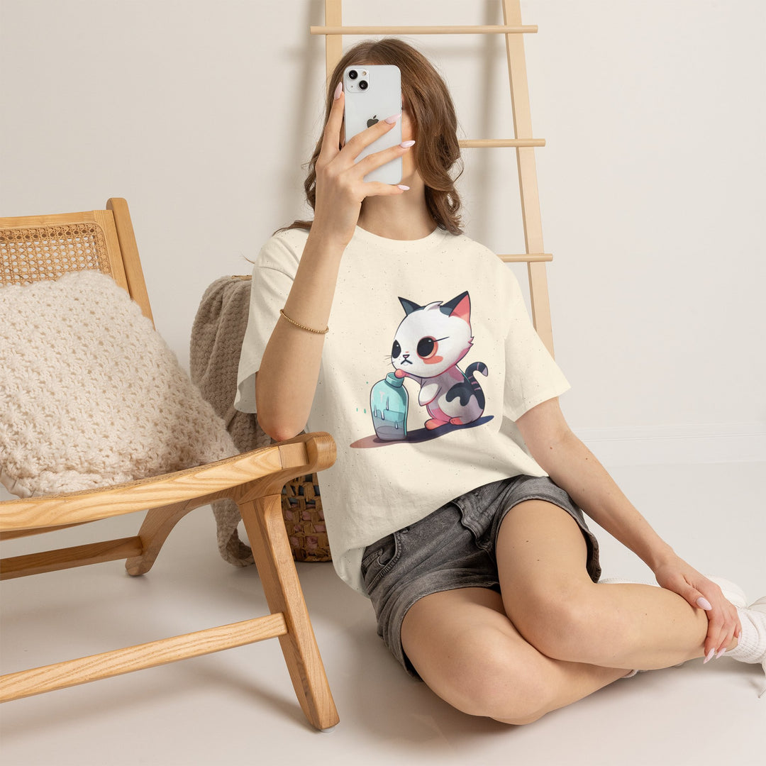 Should I Drop It? Cute Kitten Graphic Tee