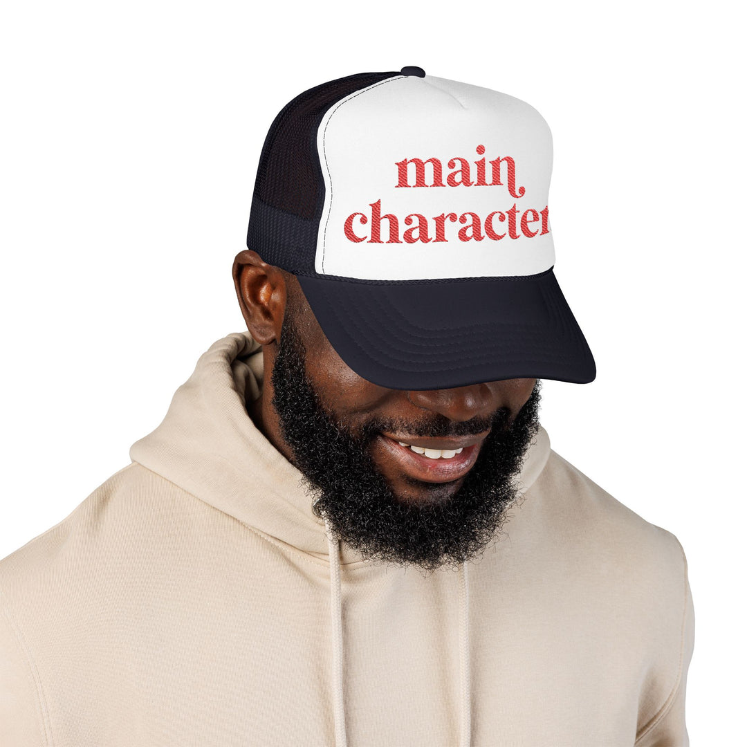 Main Character Trucker Hat –Embroidered