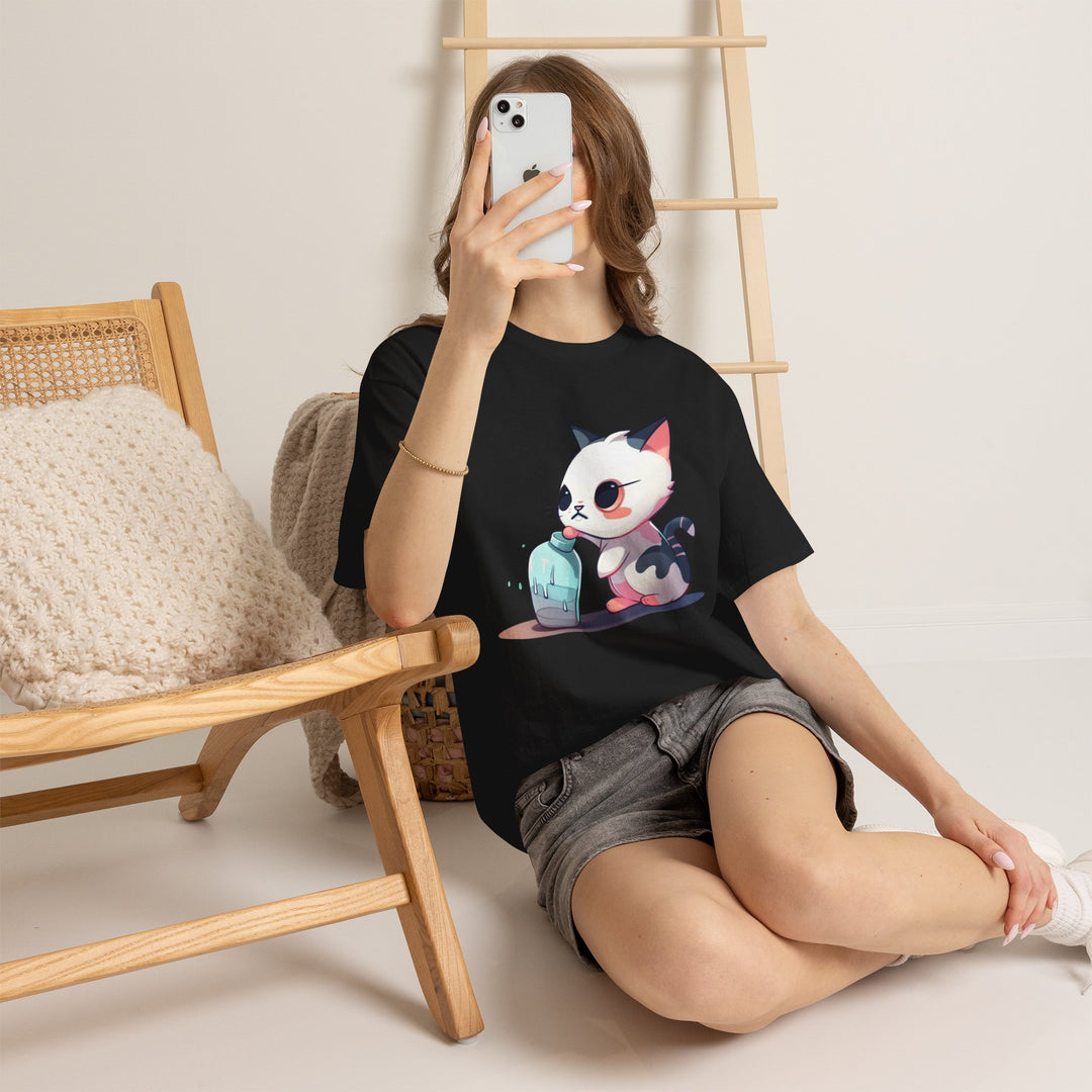 Should I Drop It? Cute Kitten Graphic Tee