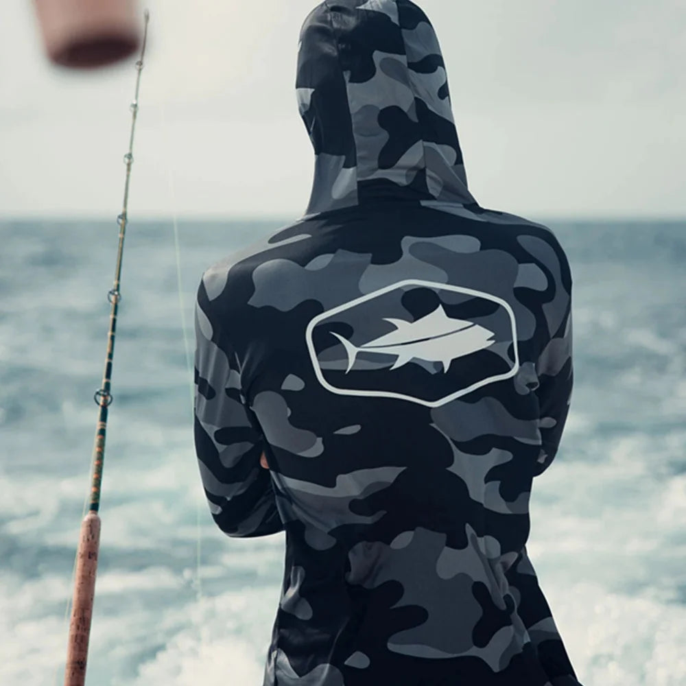Dark Camo Fishing Hoodie