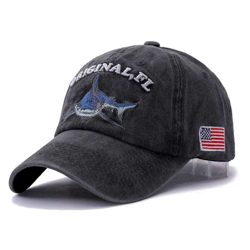 Original FL Shark Fishing Snapback Cap