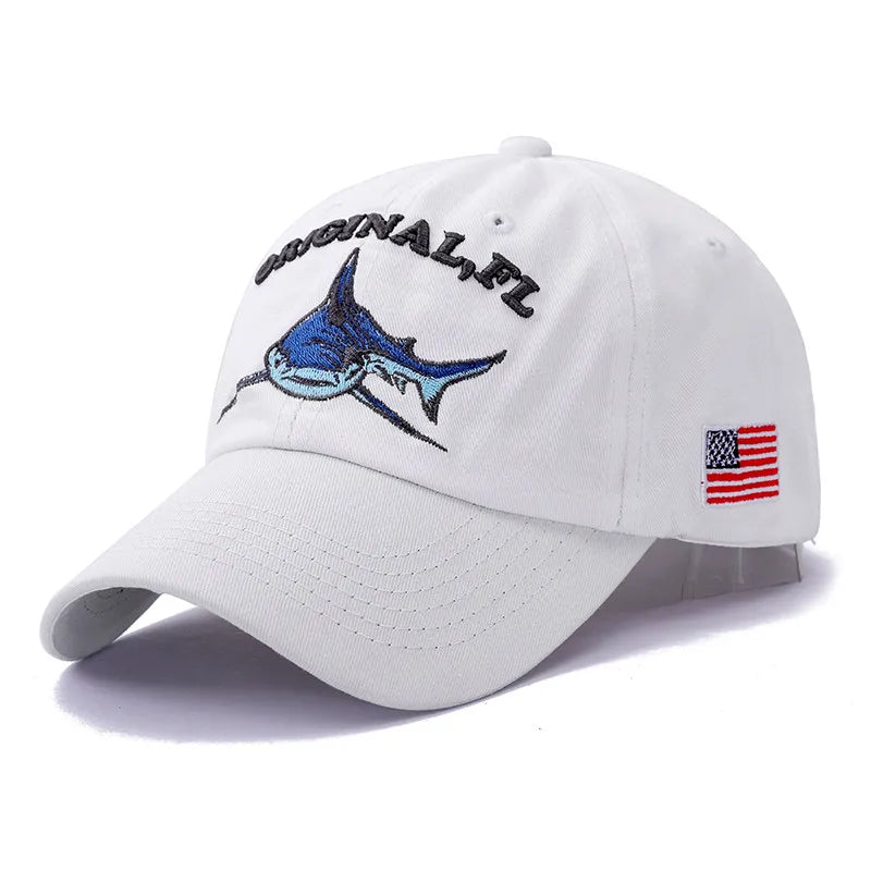 Original FL Shark Fishing Snapback Cap