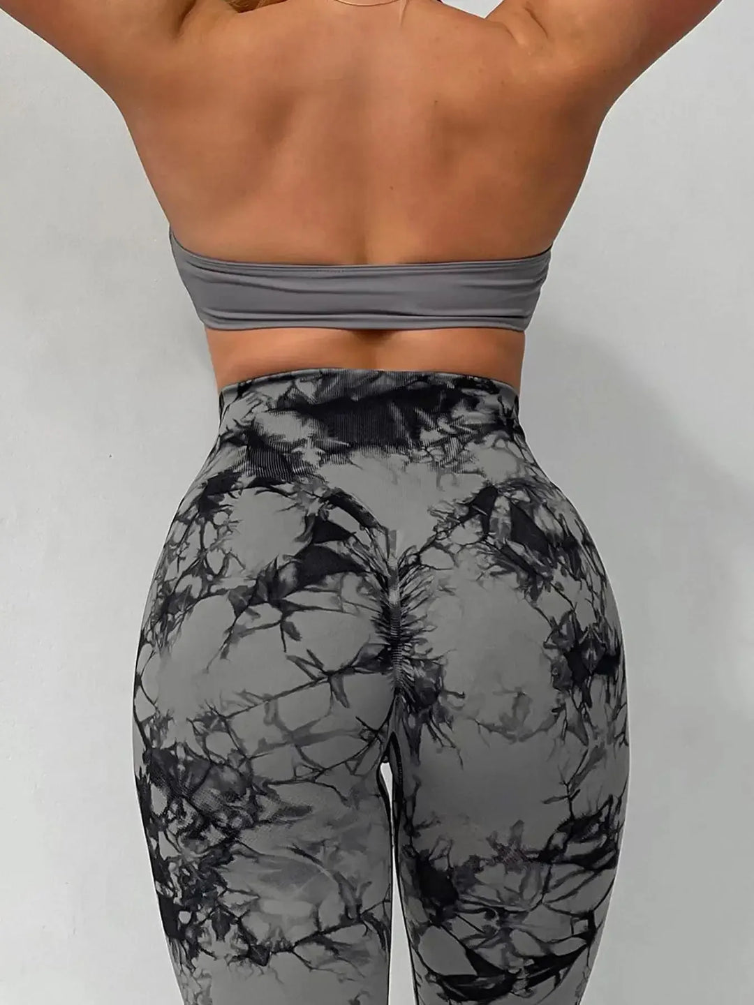 Workout Leggings Womens Tie-Dye Seamless Peach Butt High Waist Stretch Fitness Yoga Pants