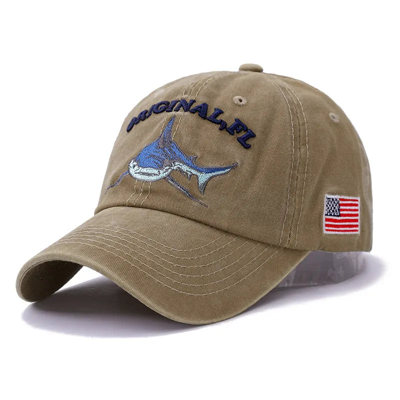 Original FL Shark Fishing Snapback Cap