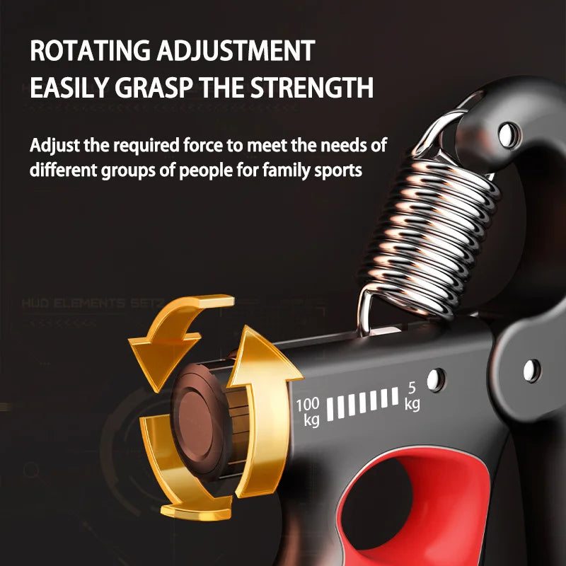 Adjustable Grip Hand Strengthener 10 to 200 lb