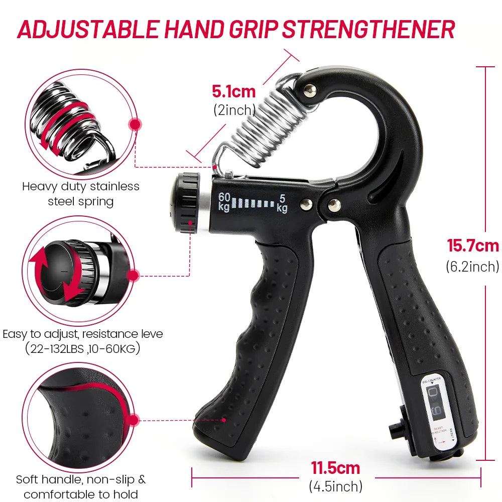 Ultimate Heavy Hand Gripper Kit for BJJ Judo Wrestling and Grappling