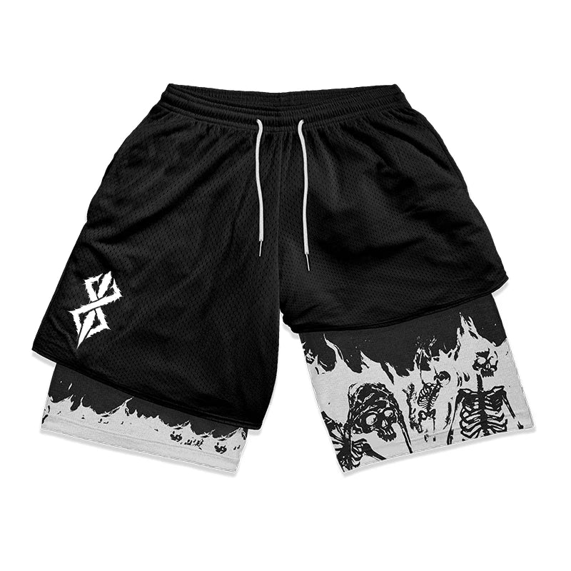 nogo jogging shorts berserk black