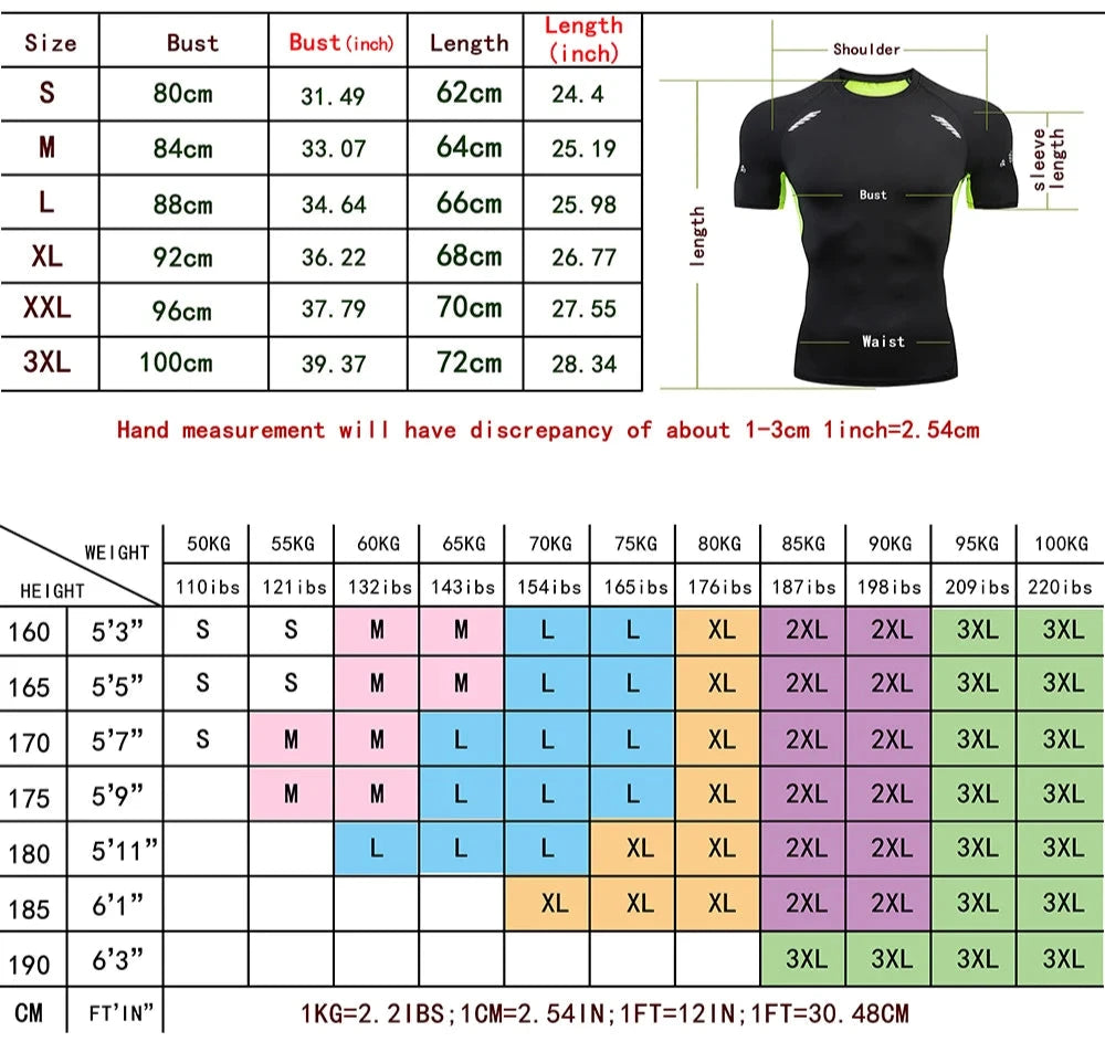 rashguard bjj size chart | sunny and kite
